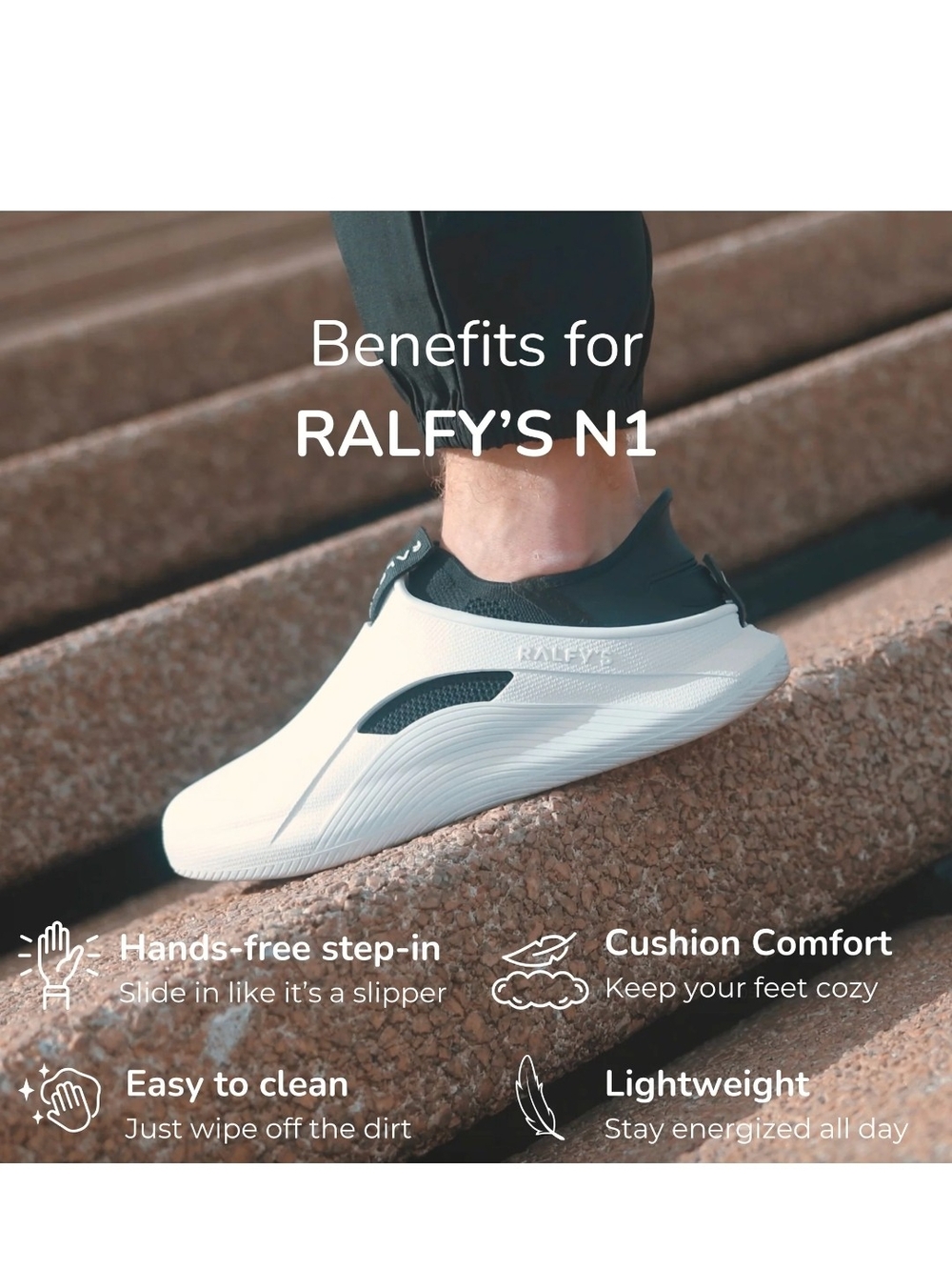 Ralfy's N1 White and White Slip-On Casual Shoe (First Picture Just Referance)